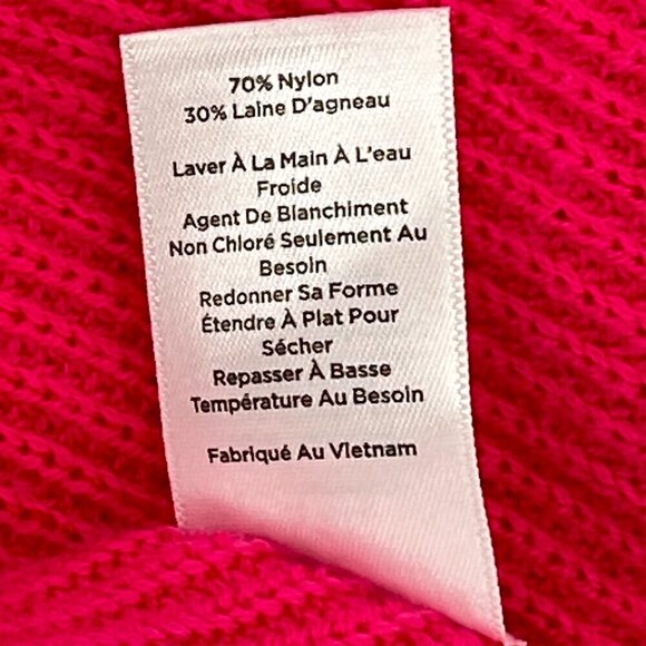 Talbots Lambs Wool Blend Pink Sweater Size Large - Picture 4 of 6